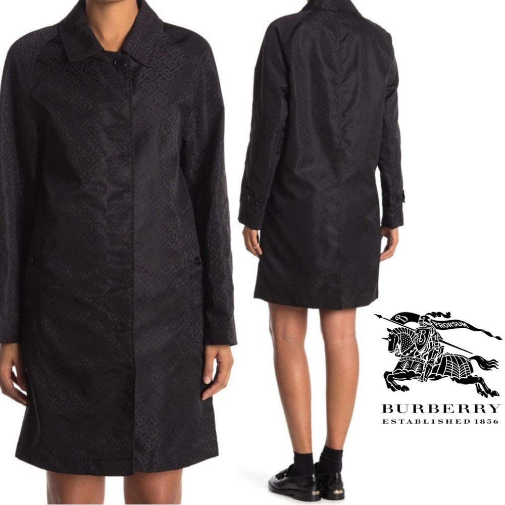 NWT Burberry Camden Macintosh Logo Mid-Length Jacket